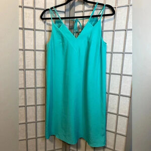 CeCe - Double strap turquoise slip dress - light summery and airy - size 0
